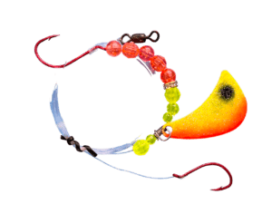 fishing lure crawler harness painted back rigs